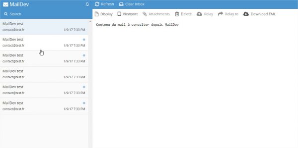 Maildev : Test d'envoi d'emails en local
